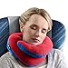 BCOZZY Chin Supporting Travel Pillow- Unique Patented Design Offers 3 Ergonomic Ways to Support The Head, Neck, and Chin When Traveling and at Home. Fully Washable. Large, Red