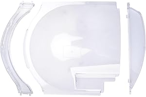 LanKstet Clear Plexiglass RV Screen Door Slider Panel 4812-01 Screen Door Bubble Style Slider & 4810-00 Stopper & 4814-00 Holder for Dexter Screen Door Bubble Style