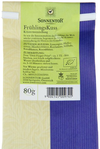 Sonnentor FrÃ¼hlingsKuss-KrÃ¤utertee lose, 1er Pack (1 x 80 g) - Bio