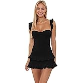 Fivsole Ruffles Homecoming Dresses for Teens Short Tight Mini HOCO Dresses Formal