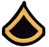 E3 PFC US Army pair of sew on Patches HON010703