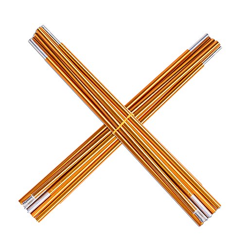 Tent Pole Rod Aluminum Alloy Tarp Poles Supporting Rod Tent Stakes Support Replacement Kit (2Pcs) - Thumbnail 7