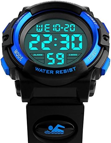 ミミコウ 子供 時計 デジタル 腕時計 スポーツ キッズ 女の子 男の子 小学生 中学生 防水 目覚まし時計 多機能 おしゃれ おもちゃ ブルー B07dlwxwvc 790円 大人気 New Arrival 最安値挑戦 年中無休 高品質 通販