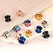 Longbeauty 6 Pair Stainless Steel Screwe Flesh Tunnel Expander Eer Plug Gauge Earlets 6 Colors 6MM