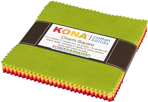 Christa Watson Kona Cotton Solids Designer Palette Series Charm Square 42 5-inch Squares Charm Pack Robert Kaufman Fabrics CHS-399-42