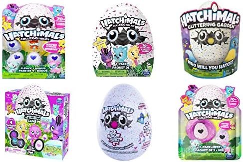 Hatchimal Gift Set- 1 Glittering Garden Hatchimal Penguala, 1 4-Pack CollEGGtible, 1 2-Pack Colleggtible, 1 Blind Bag CollEGGtible, 1 Egg Puzzle, 1 EGGventure Game