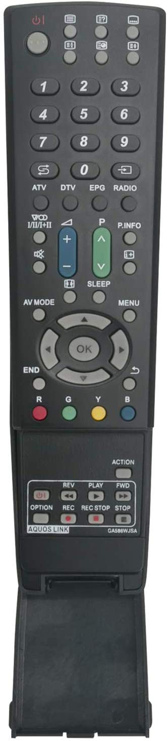 ALLIMITY Remote Control GA586WJSA Replaced for Sharp LCD AQUOS TV LC-32DH66E LC-32DH77S LC-32G20E LC-32LE700E LC-32LE705E LC-32XL8E LC-37B20E LC-37DH66E LC-37G20E LC-46LU705E LC-46LX700E