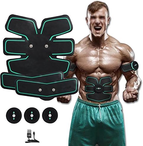 [New Version 2017] Abdominal Toning Belt, Waist Trimmer Belt, ABS Toner Body Muscle Trainer, Abs Fit Training, Unisex Fitness Training Gear, Home Fitness Training Gear Support For Men &amp; Women