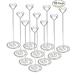 Jofefe 10pcs 8.6 Inch Tall Place Card Holders Table Number Holder Stands Picture Photo Note Memo Clip for Wedding
