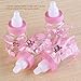 NUOLUX Feeder Style Candy Bottle Gift Box Baby Shower Favors 12pcs (Pink)