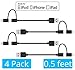 Apple MFi Certified Lightning Cables [4-Pack] - Skiva USBLink Duo Short 2-in-1 Sync and Charge Cable (6