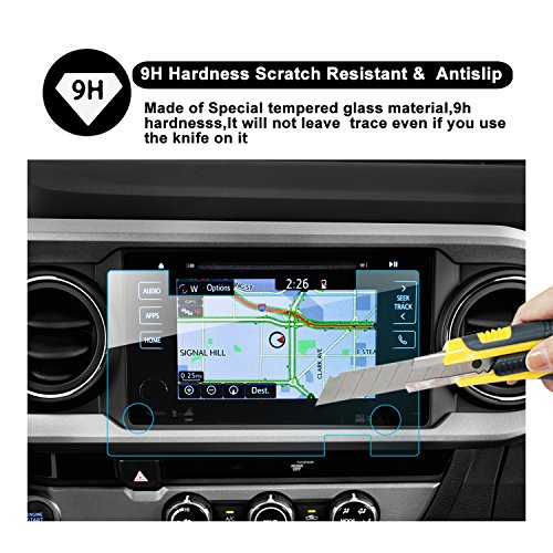 RUIYA-2016-2017-2018-Toyota-Tacoma-In-Dash-Screen-Protector-HD-Clear-Tempered-Glass-Car-Navigation-Screen-Protective-Film