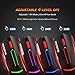 VicTsing 6-Button Wired Gaming Mouse with Colorful LED Backlit, Adjustable 3200 DPI Level (3200,2400 1600 1000), Suitable for both Office and Gaming, Compatible with PC, Mac and Laptopthumb 1