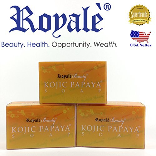 Authentic Royale Kojic Papaya Soap - 3 pieces Authentic Royale Kojic Papaya Soap - 3 pieces