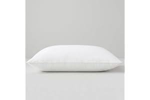 AIKOFUL Bed Pillows King Size, Soft & Supportive Feather Down Pillow with 100% Organic Cotton Cover, Bed Pillow for Sleeping 
