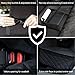 (Luxury 150cm 140cm ) - Dog Seat Cover Upsimples Pet Car Seat Cover Heavy Duty Scratch Proof Dog Hammock Non-slip Waterproof Back Seat Cover for Car SUV Minivans, Black