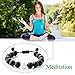 Maromalife Lava Stone Diffuser Bracelet Handmade Woven Bracelet Adjustable Braided Wristband Essential Oil Aromatherapy Bracelet Yoga Wristband with Lava Stone