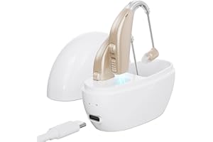 WUVEE Hearing Aids Hearing Amplifiers for Seniors Rechargeable with Noise Cancelling-Hearing Aid Loss Amplifier Seniors&Adults Charging Case&Volume Control