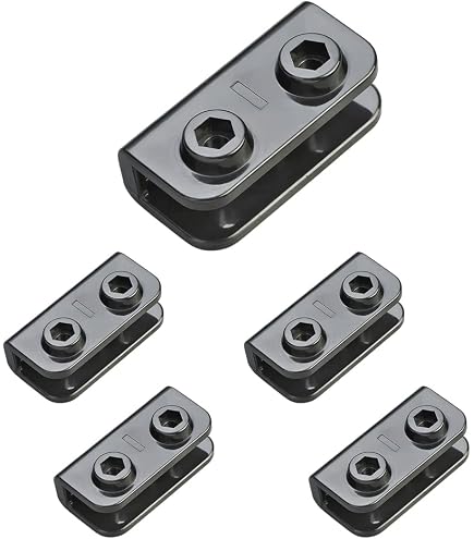 4 Pcs Plastic Tent Clamp Fasteners – Quick Release For 22-25mm Canopy/Awning Poles, ABS, Black-1105209