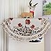 Luxury Cutwork Handmade Embroidery Floral Jacquard Table Cloths Cover Rectangular 59 x 86 inch Approx