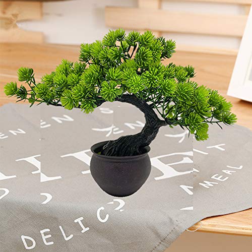 Fycooler Artificial Bonsai Tree Miniature Artificial Plants Potted