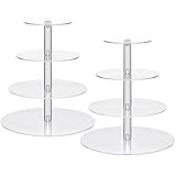 Actororp 2 Sets of 4 Tier Cupcake Stand Acrylic