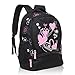 Hynes Eagle Sweetheart Pattern Kids Backpack Black