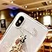 DMaos Xs Max Case with Ring Holder, Embed Diamonds Design for Women, Soft TPU Crystal Clear Slim Cover with Rhinestone Kickstand - Peacock 3.8+12