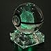 S-SO 3D Cute K9 Crystal Ball Night Bedroom LED Desk Table RGB 7 Color Changing Light lamp (gg)