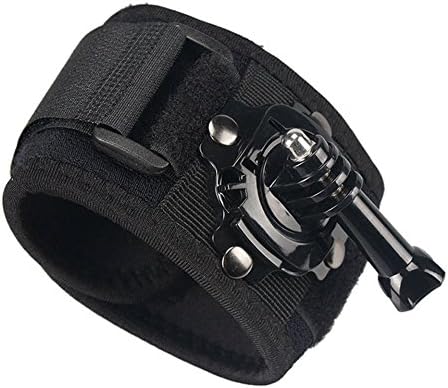 Makit 360 Degree Rotating Sports Camera Wrist Strap Hand Mount with Thumb Screw for Gopro hero 6/Gopro hero5