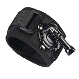 Makit 360 Degree Rotating Sports Camera Wrist Strap Hand Mount with Thumb Screw for Gopro hero 6/Gopro hero5