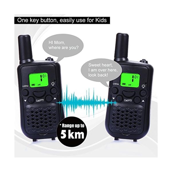 Walkie-Talkies-Wireless-Interphone-22-Channel-FRSGMRS-2-Way-Radio-2-miles-up-to-3-Miles-UHF-Handheld-Walkie-Talkies-for-KidsBusiness-Outdoor-Use-1-pair-Black