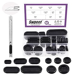 Swpeet 42Pcs 2 Types 10 Sizes Double Sided Round