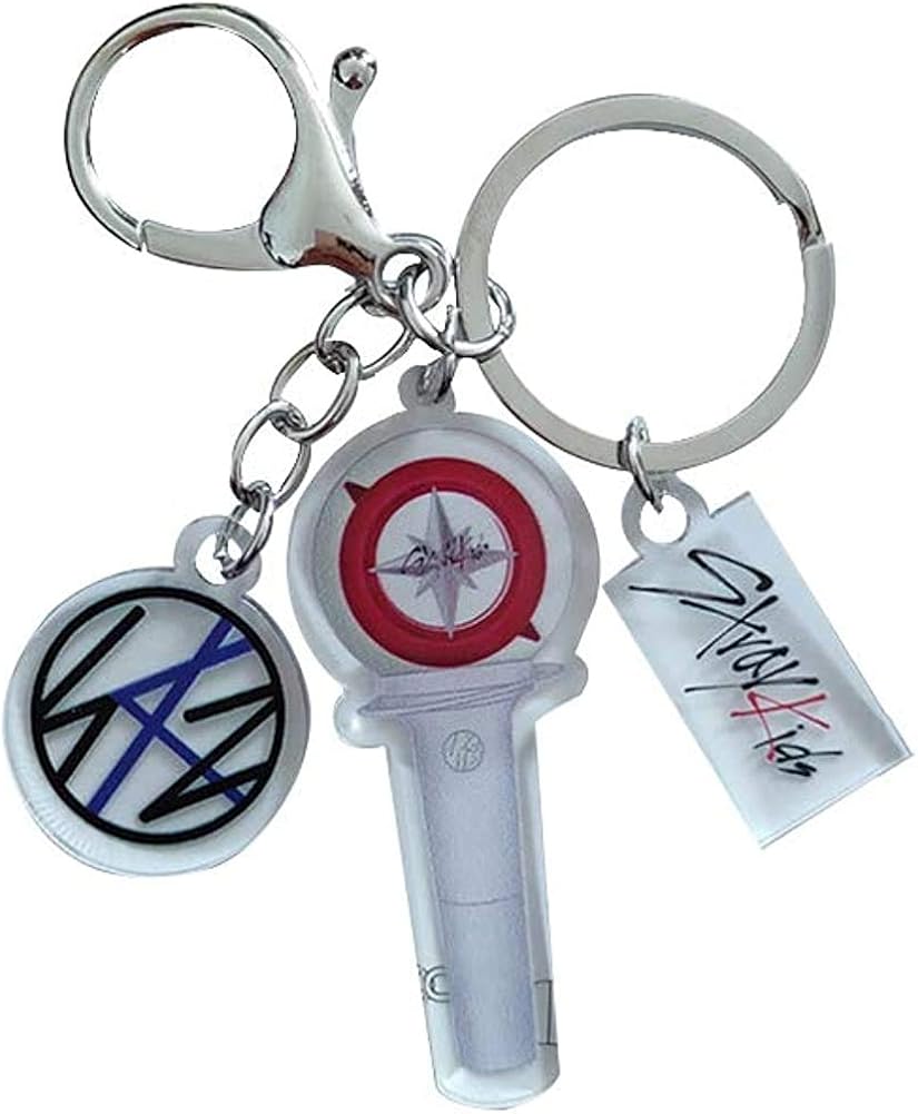1pcs Kpop Stray Kids Light Stick Mini Keychain Acrylic Keyring Pendant