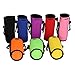 E - Living 500ML (16.9 OZ) Collapsible Neoprene Water Bottle Drawstring Cooler/Coolie/Cover/Insulator/Holder/Huggie/Sleeve - 2 Pack (13 Colors) (Black)