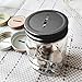 CHICTRY 8Pcs Coin Slot Bank Lid Inserts Stainless Steel Polished Rust Resistant Mason Jar Canning Jars Lid Change Bill Storage Jars Lid Black 70mm