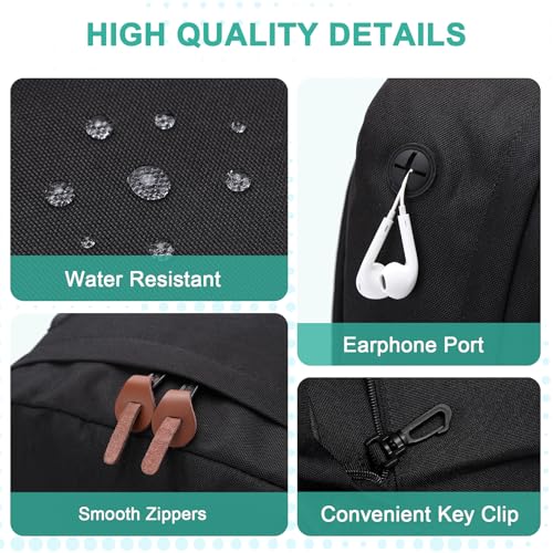 Backpack for Men Women,VASCHY Classic Water-resistant Lightweight Travel School Backpack Casual Daypack
