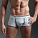 XUBA Men's Soft Cotton Sexy Low Waist Underwear Lingerie Boxer Briefs Grey Size - XL