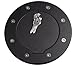 YITAMOTOR Locking Gas Cap Black Fuel Door Aluminum Gas Tank Cover With Lock & Keys Compatible for 03-09 Hummer H2 SUT SUV