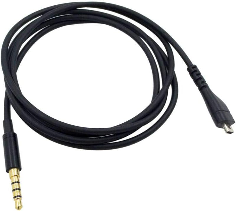 Rummyluckjp Replacement Cable for SteelSeries Arctis 3/5/7/Pro/Pro Wireless Gaming Headsets - 1.2m/3.9fts Black Audio Extension Cord Wire