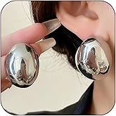 Large Chunky Gold Ball Statement Earrings for Women Vintage Chunky Silver Big Round Balls Dangle Earring Fashion Oversized Hip Hop Jewelry Gifts