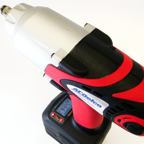 ACDelco ARI2060 Li-ion 18V 1/2-inch Super-Torque Impact Wrench with Digital Clutch, 500 ft-lbs, 2 battery included, ETC Tool