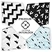 BimBom Premium Baby Bandana Drooling and Teething Bibs - Super Soft Cotton Interlock -High Absorbency-Waterproof- Double-Sided Print - Baby Girl and Baby Boy best drool bibs-Gift Packaging+BONUS