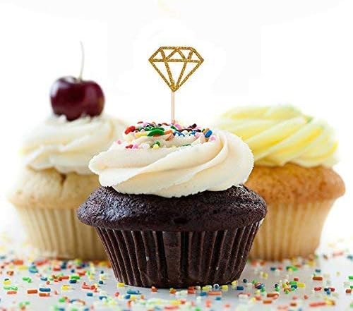 40個入り ケーキトッパー 木製スティック カップケーキピック 誕生日 婚礼 クリスマスパーティー飾り ダイヤモンド B07kc1wfg8 305円 人気海外一番 100 品質保証 全品送料無料 即日出荷 Sale開催中