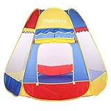 Truedays® Play Tent Hut Ball Pit Toys Indoor&outdoor Meshing for Child Safe Visibility, 59''×59''×45.3''
