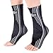 Doc Miller - Ankle Brace for Sprained Ankles, Achilles Tendonitis, Compression Support Sleeves for Women & Men, Best Brace for Pain Relief, Stability & Plantar Fasciitis Sock, 1 Pair, Gray, Medium