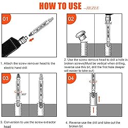 Damaged Stripped Screw Extractor Kit for Broken