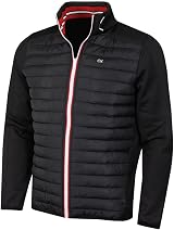 Calvin Klein Mens CK Hybrid Jacket Black Red L