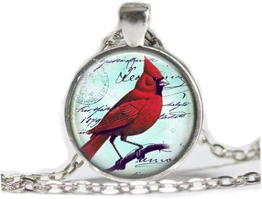 Cardinal Jewelry Cardinal Necklace Cardinal Red Bird