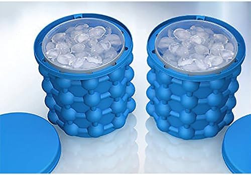 Ice Cube Trays Silicone Mold, Eamall Ice Ball Maker with Lid Wine Ice Bucket Ice Party Tub for Chilling Burbon Whiskey, Cocktail, Beverages and More
